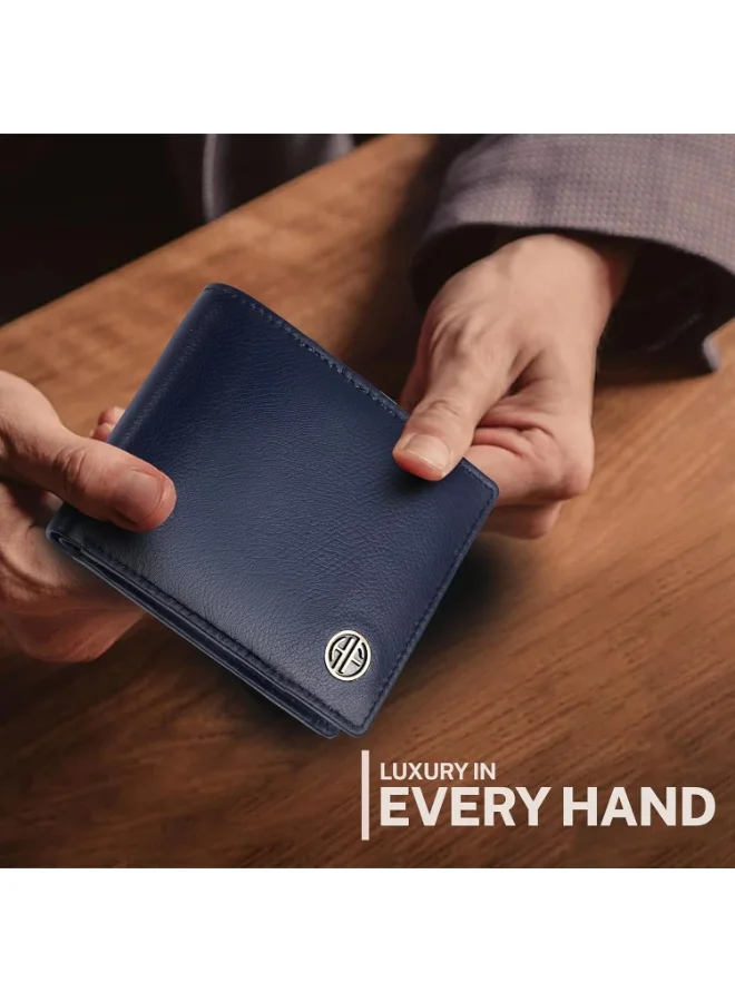 Hammonds Flycatcher  RFID Protected Bi-Fold Wallet for Men Leather Original, Mens Wallet, Leather Wallets for Men, Stylish Purse with 6 Card Slots, 1 ID Slots, Coin Pocket, Mens Gift  | Best Price UAE
